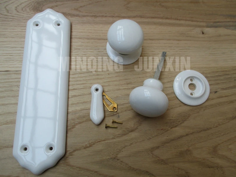 Modern Ceramic Door Mortice Knob Set Porcelain door handle Customized Door Knob