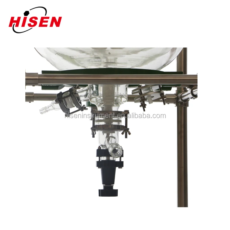 borosilicate glass 3.3 double layer glass reactor 100l for lab using