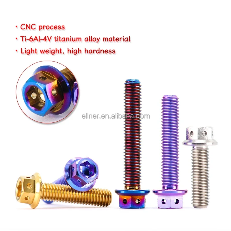 Colorful Bicycle Stem Bolt Stainless Steel Road Mountain Bike Stem Screw Bike Handlebar Fixing Screws MTB Power Bolts