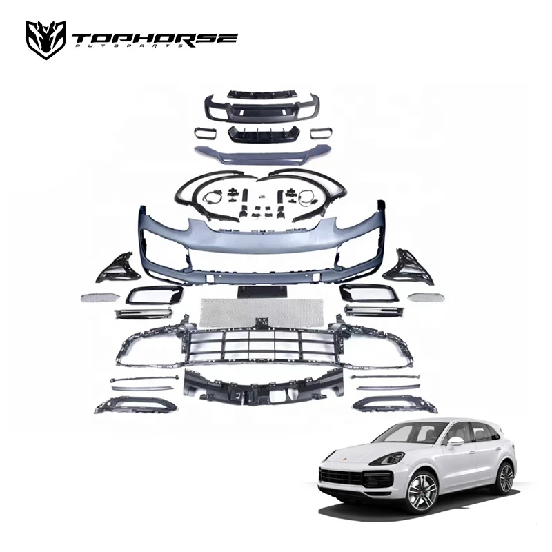 Hight Quality Techart Turbo Body Kit For Porsche Cayenn-e 9YA Facelift Kit Bumper Car Accessory PP Material Auto Parts