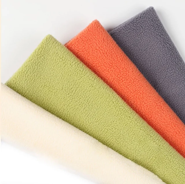 Customized 280 Gsm Sherpa Boucle Polar Fleece 220gsm Fabric Manufacturers In China For Outdoors Apparel