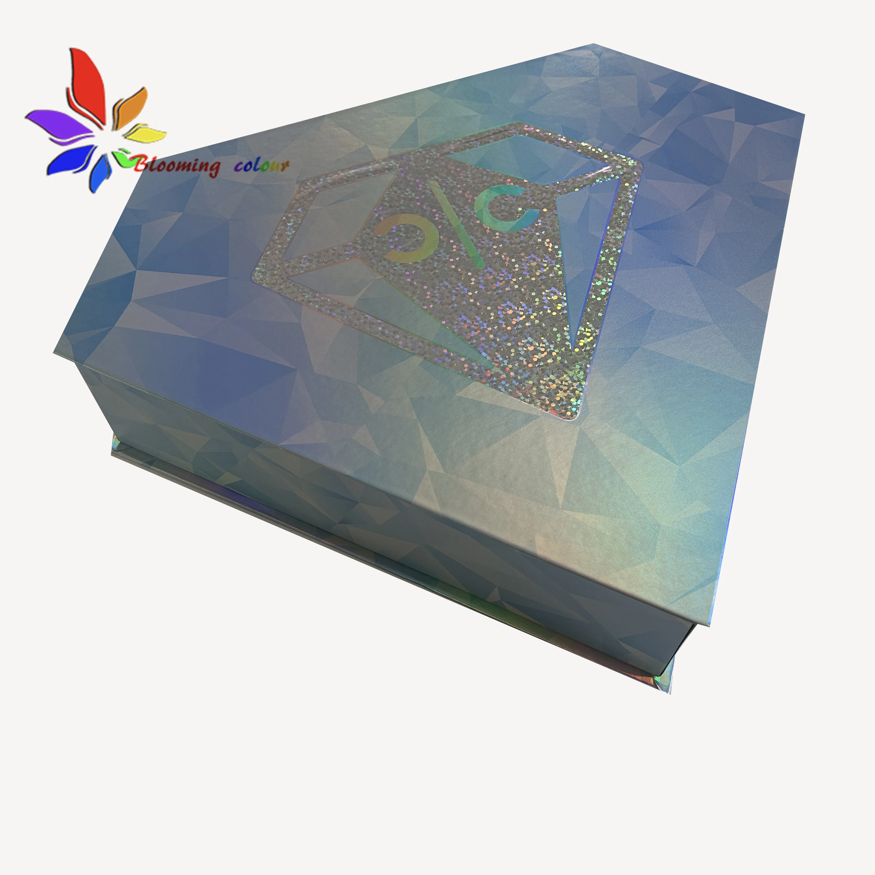 Custom private label shiny packaging box art design packaging gift box