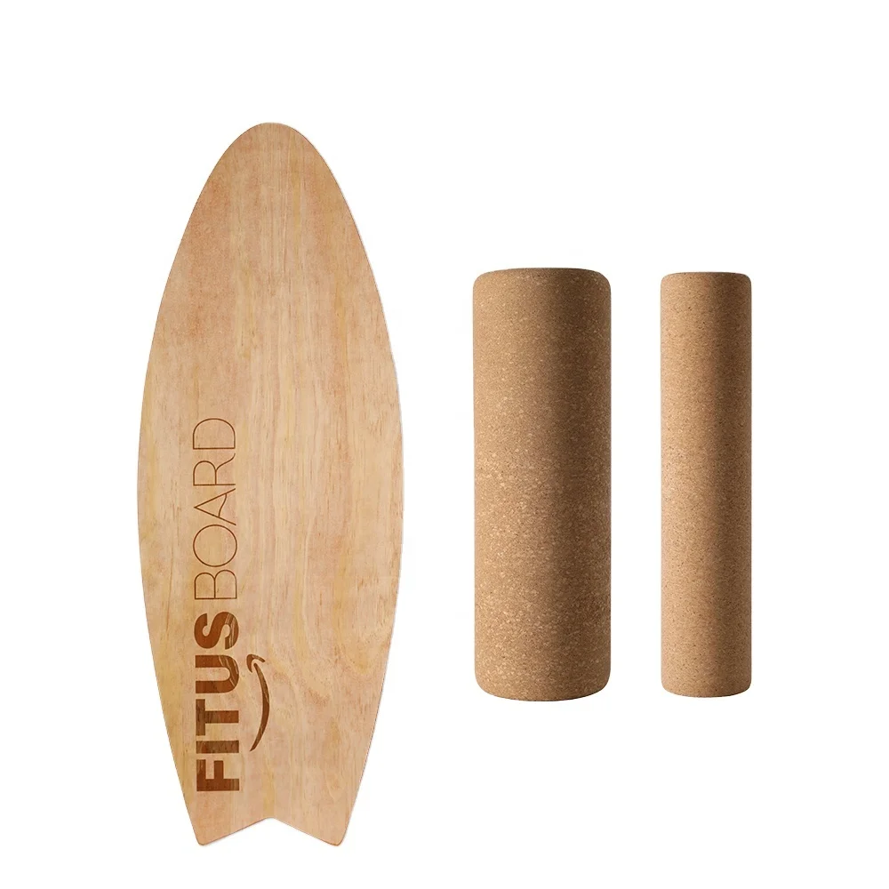 FITUS Seesaw Board Custom Design Wooden Balance Board Trainer Roller Board  For Skate and Surfing Exercise