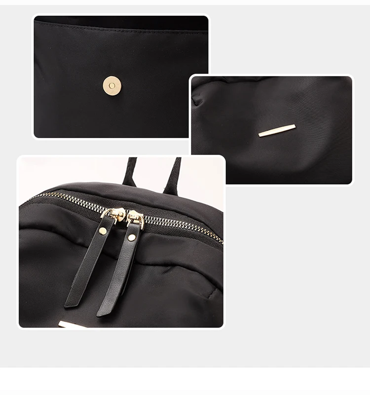 Factory Wholesale women designer nylon waterproof laptop backpack leisure school travelling college backpacks