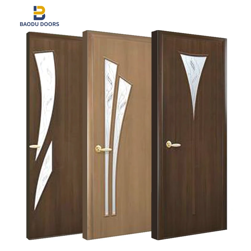 Made in China Minimalist Wooden Doors Factory Price Indoor Solid Interior Barn Door