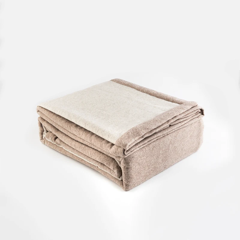 HengTai New Style 30%Wool70%POLYESTER Blanket Heavy Wool Blankets Woven Throw Blanket For Winter