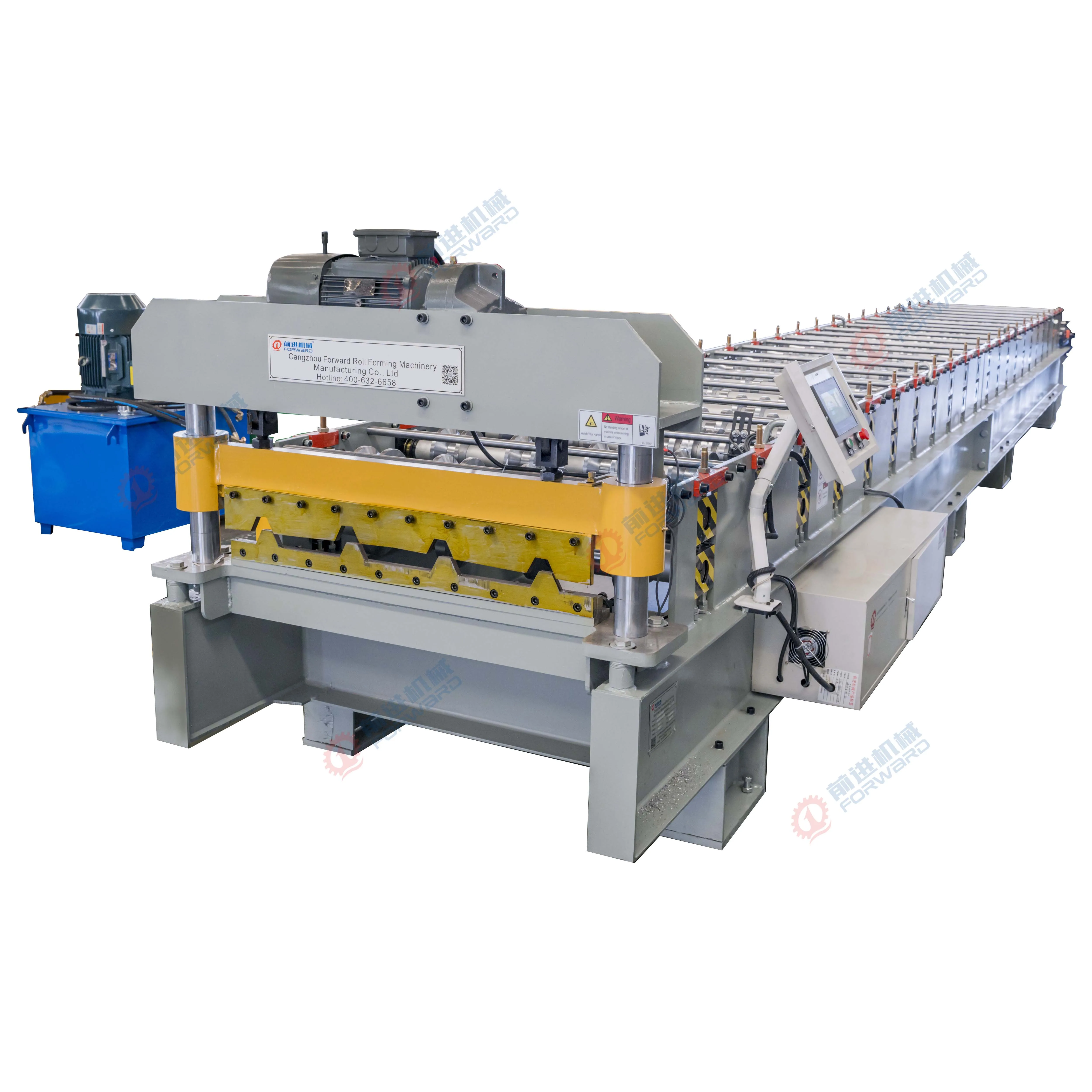 FORWARD Automatic trapzoid roof sheet making machine color steel iron roofing forming machine