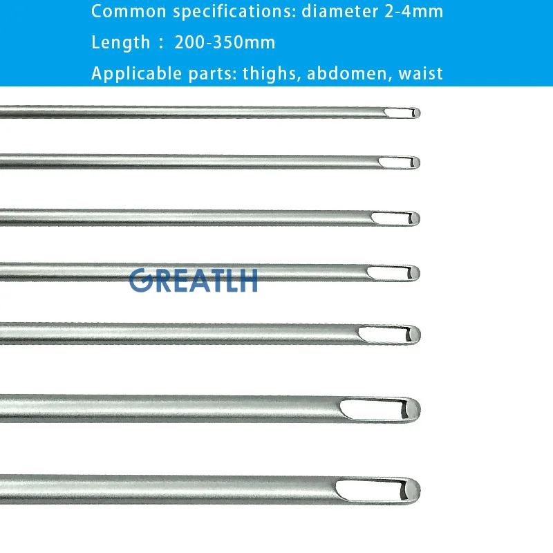 Autoclavable fat transfer needle Double Hole liposuction Cannula for abdomen liposuction tools