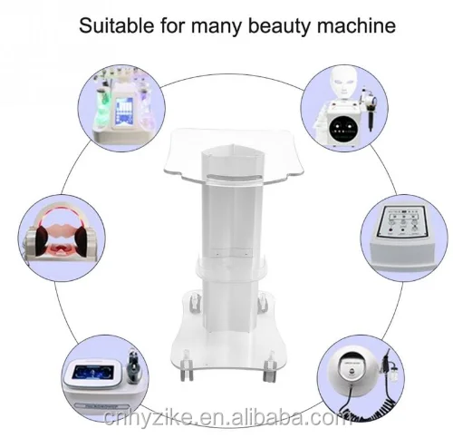 Salon Trolley Stand For Cavitation Hydra Dermabrasion Portable Beauty Machine Assembled Trolley Cart SPA