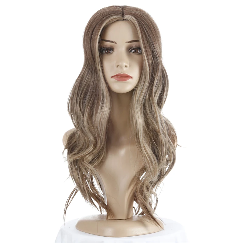 
Whole Sale Ombre Hair For Female Deep Wave Lace Pre Plucked Cheap Wigs With Lowest Price Synthetic Hair Wigs 