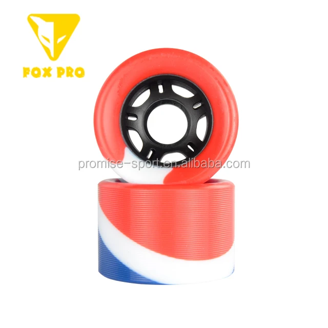 Одобренные CE Популярные четырехколесные пластиковые колеса 62x43 мм разные цвета полиуретановые колеса