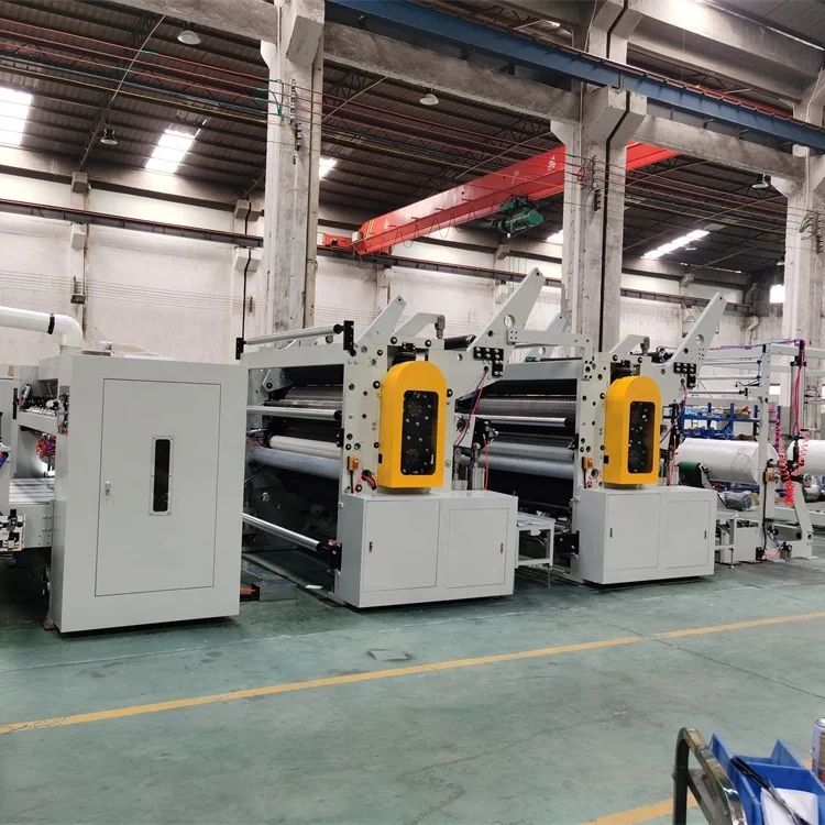 FEXIK 400-450m/min Speed Non-stop Perforating Toilet PaperConverting Machine Embossed Toilet Tissue Paper Roll Process Machine