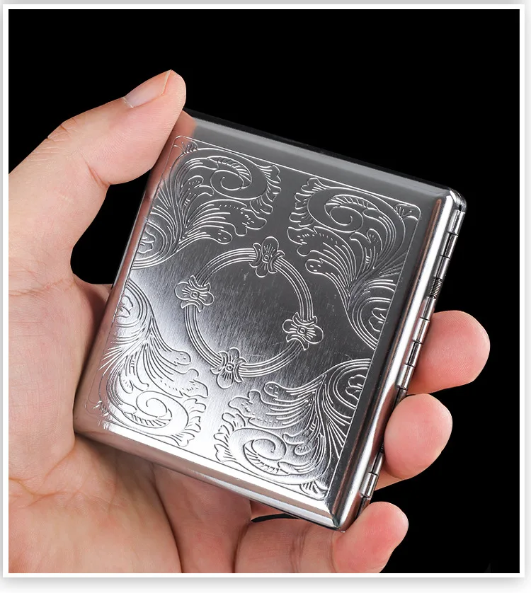 Metal Cigarette Case Engraving Personalized Creative Metal Cigarette Holder Cigarette Case Portable Incense Annihilation Case