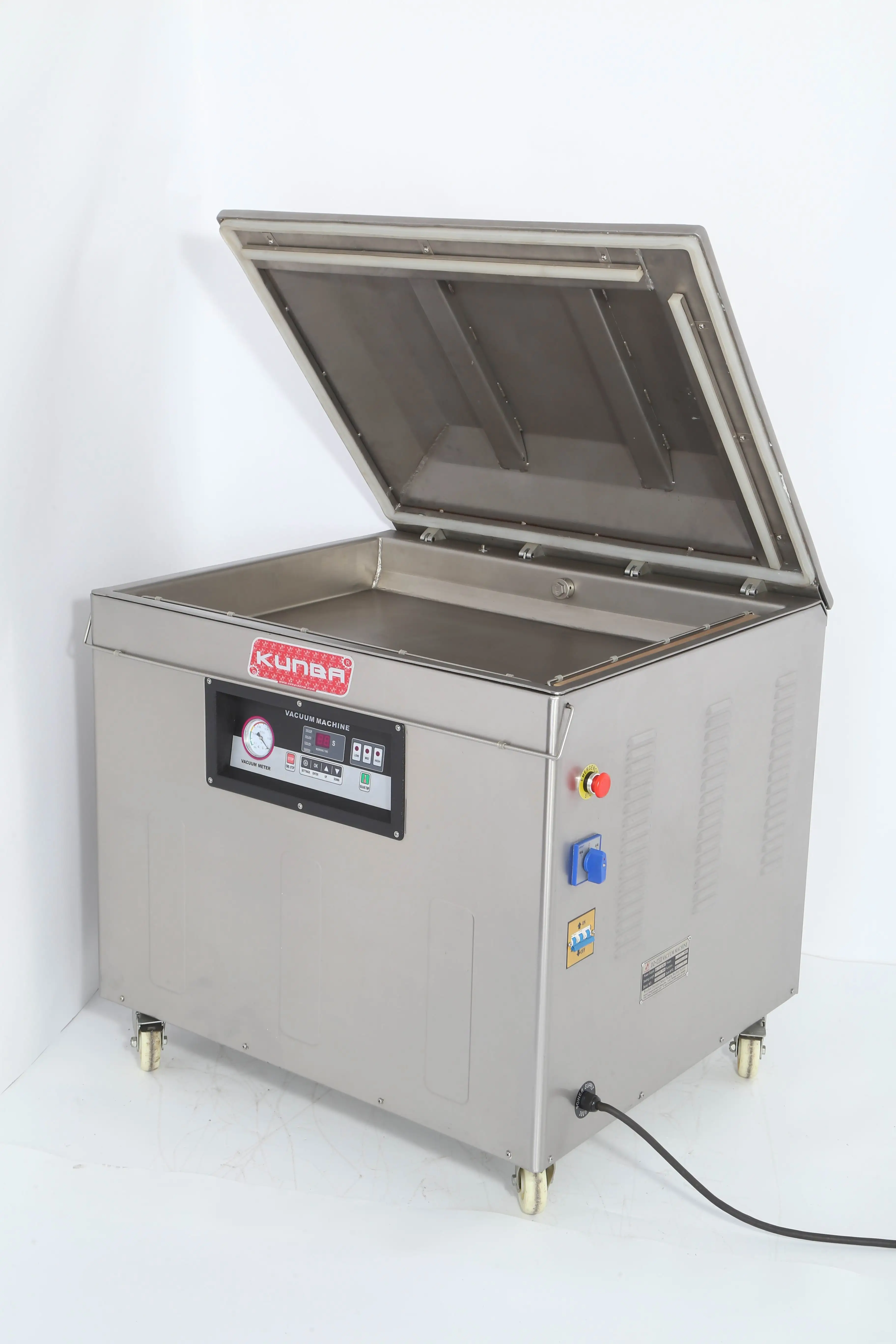 
KUNBA Dz-800/2L Whole Stainless Steel Single Chamber Vacuum Pumping Sealing Band Packing Machine for food fish 