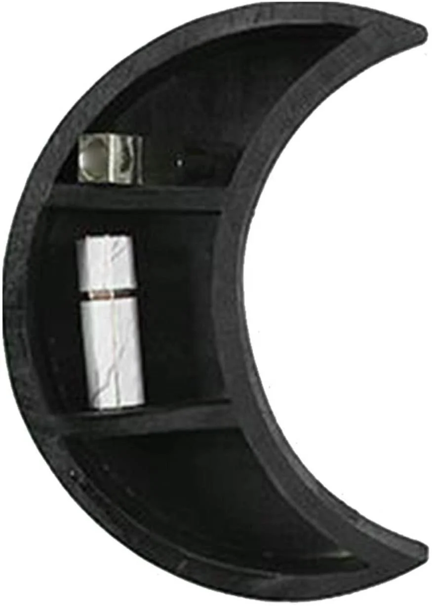 
Moon Wall Shelf Wooden Photos Floating Shelves Hanging Storage Display Shelf, Essential Oil Storage Shelf Display Rack,for Nurse 