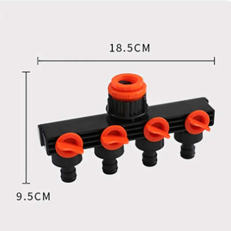 Factory Direct Sales Multifunctional PP Water Separator Four-Way Valve Garden Device with ABS Material for Hose Connection