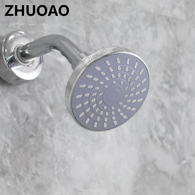 cheap Chrome ABS plastic rainfall pressure bathroom shower head supplier water-saving spa shower head