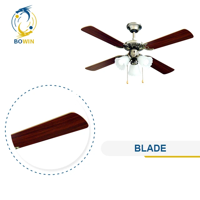 Vintage Elegant Design Decorative Ceiling Fan 42 Inch Fan Ceiling With Light Pull Control