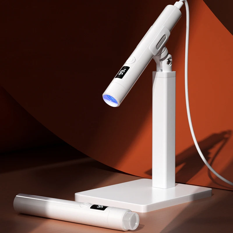 Professional Mini UV LED Nail Lamp Portable Rechargeable USB Nail Dryer 3W Handheld Nail Lamp with Folding Bracket