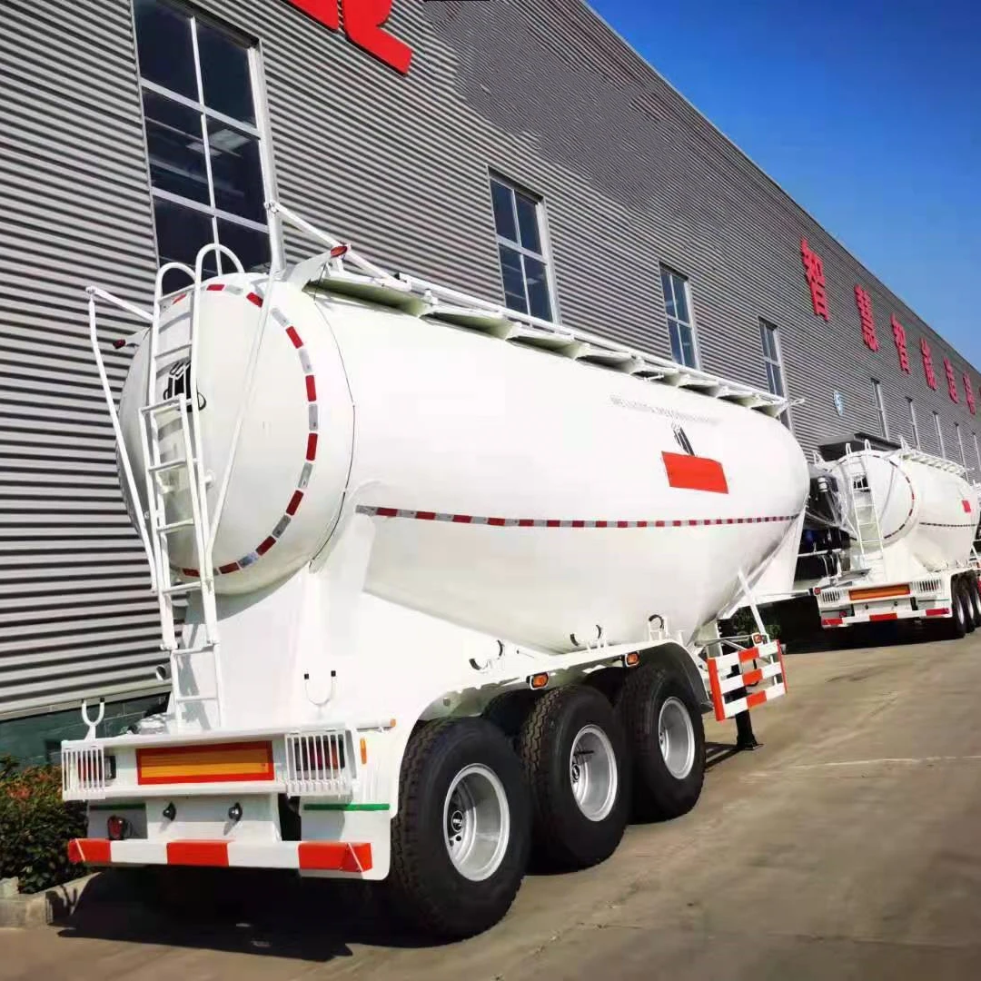 40cbm Dry Bulk Powder Cement Tank Carrier Truck Lime Tanker Semi Trailer Tansporter Price