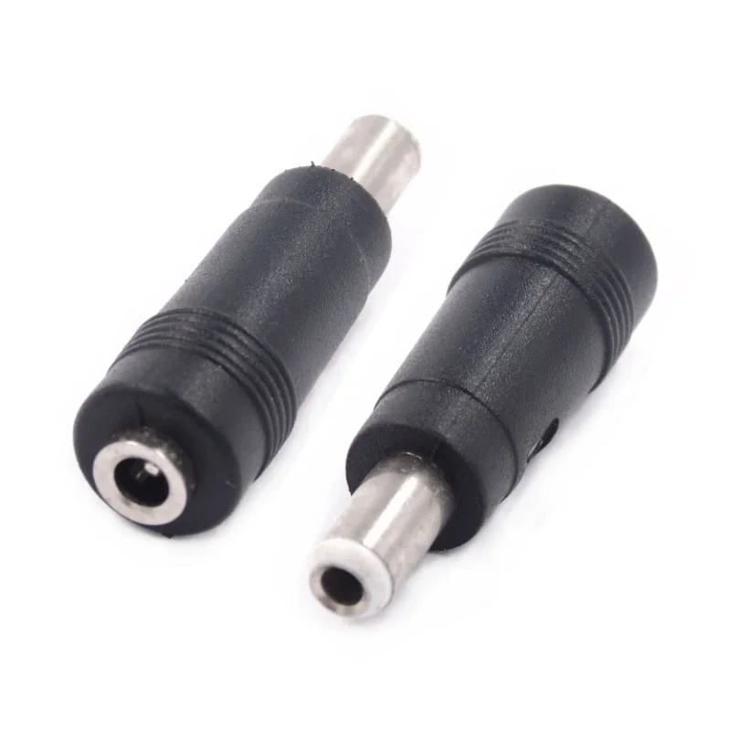 DC Power Adapter Connector Plug DC Conversion Head Jack Male 5.5*2.5mm Turn Socket Female 3.5*1.3mm