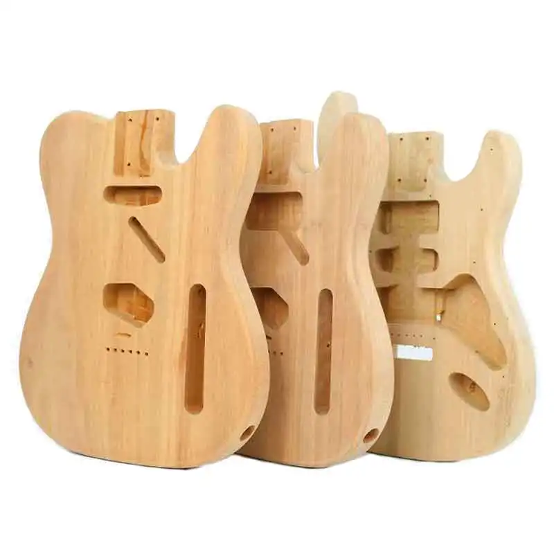 DIY Modified ST Single Shake Semi-Finished Product Alder Wood Tl Electric Guitar Body Peach Wood
