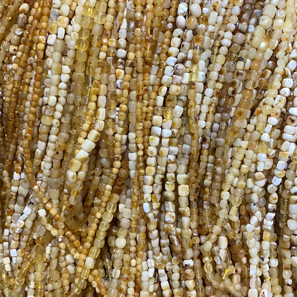 Cheap necklace made of natural raw Baltic amber stone for amber jewelry