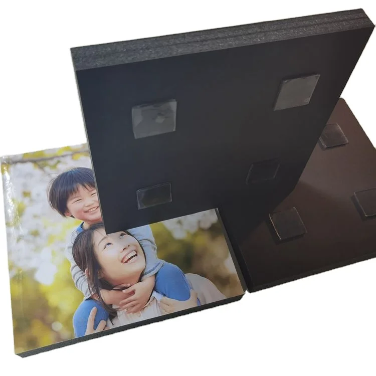Wholesale 8 Inch X 8 Inch Frame-less Black Foam Board Photo Tile for Wall Decoration DIY Picture Collage
