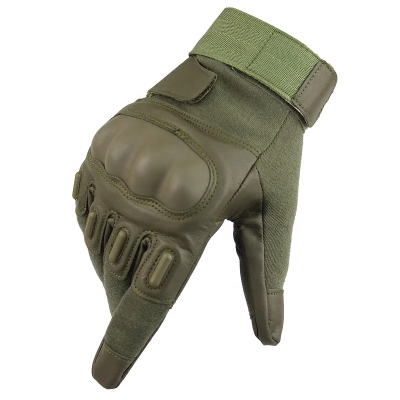 Wholesale outdoor sports hard knuckle motorcycle gloves full finger hard knuckle military tactical gloves