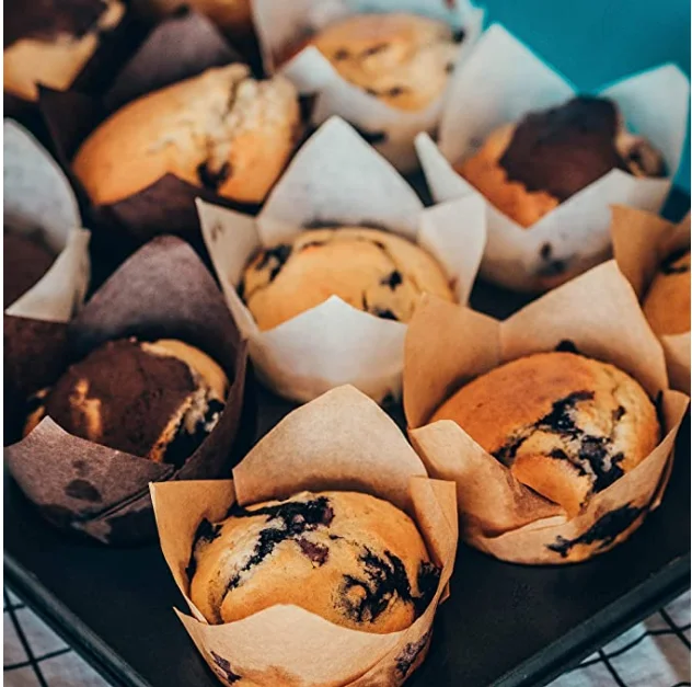 150 pieces Baking Cups Holders Muffin Baking Cups Set for Wedding, Birthday Christmas Baby Shower Tulip Cupcake Liners