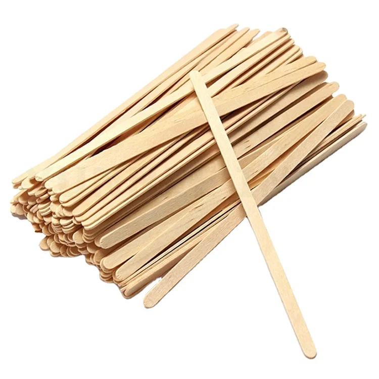 Custom Natural Eco-Friendly Wooden Coffee Stick Wooden Coffee Stirrer For Drinks Tea