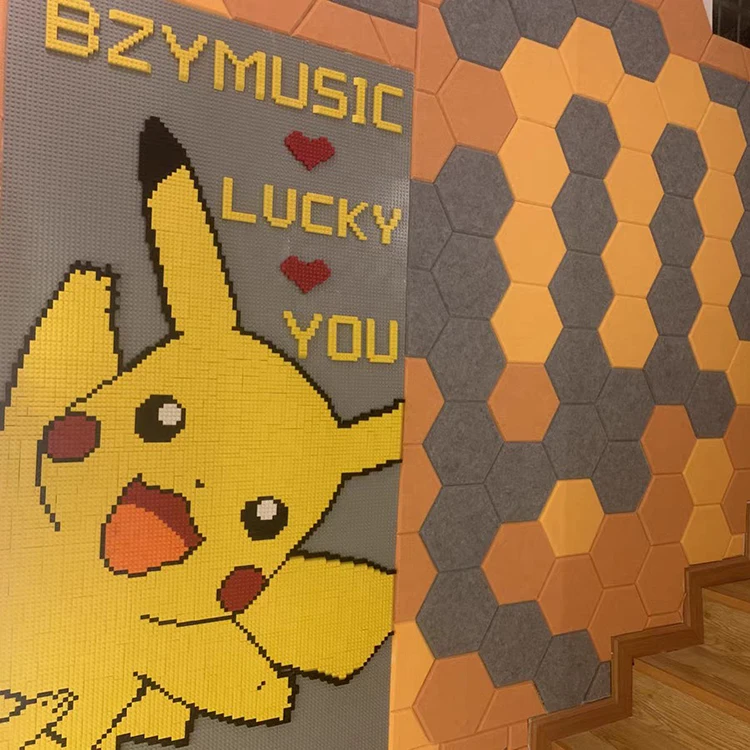 Fireproof Office Acoustic Panels Soundproof Noise Reduction PET Acoustic Panels