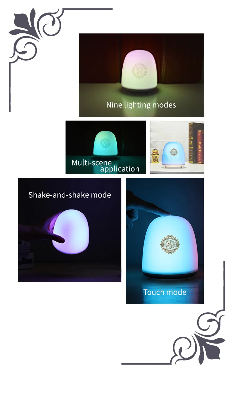 Mini Lovely BT Speaker with touch small night light home atmosphere light