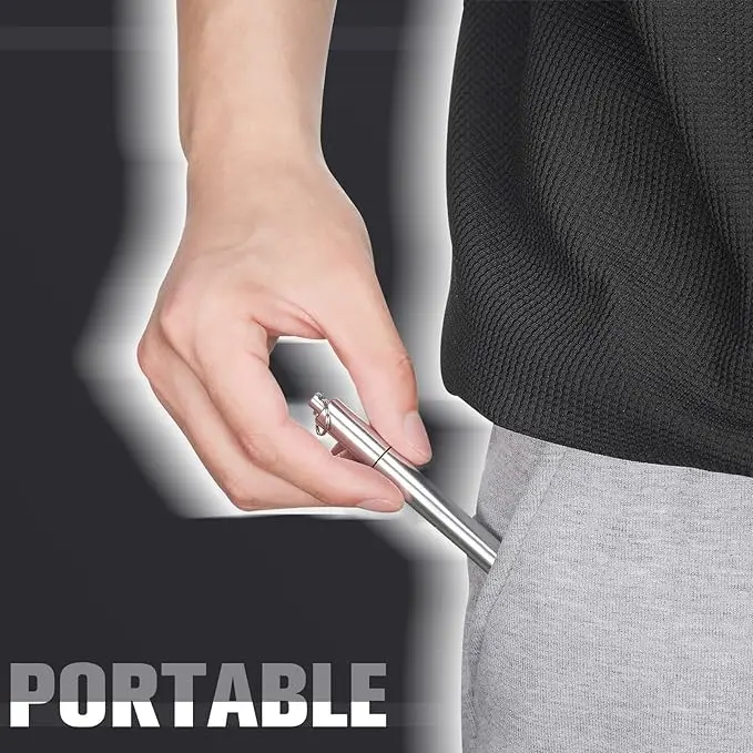 Toothpick Holder Pocket Airtight Metal Storage Tube For Travel Waterproof Pocket Purse Container Holder With Keychain For Picnic