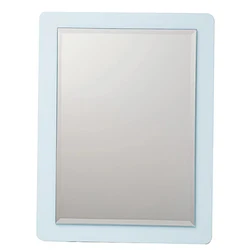 Natural Wood Blue Foldable Makeup Vanity Mirrors Table Standing Mirror For Makeup