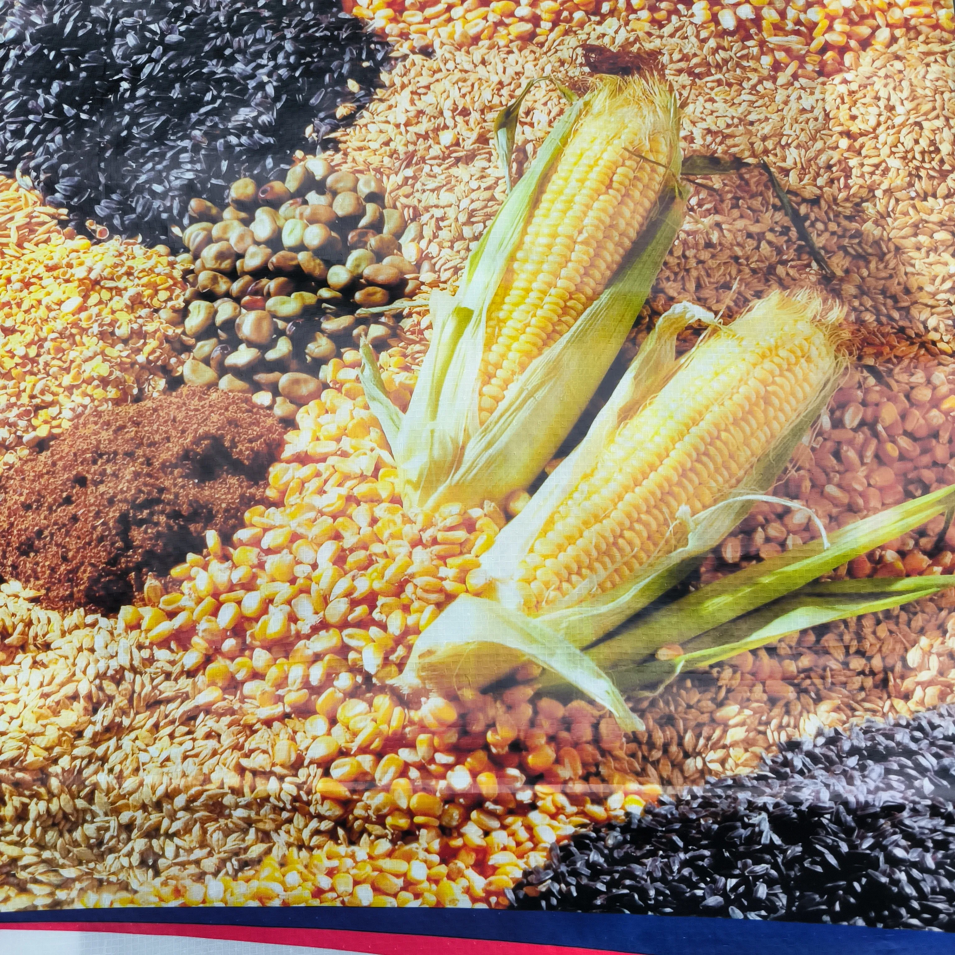 Rice Sacks Flour Bags Sacks for Rice Grain 50KG BOPP plastic bags Laminated PP Woven Bag 25KG 50KG