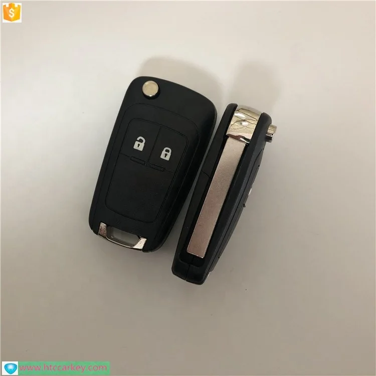 Flip key shell 2 button for c-hevrolet car key case