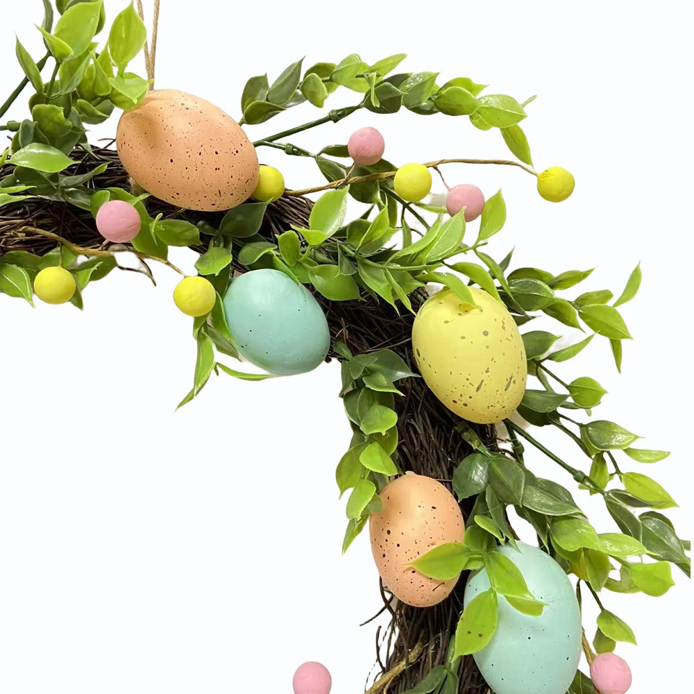 2023 New Arrivals Eggs Easter Wreaths for Front Door Wreaths Easter Decorations Easter Decor