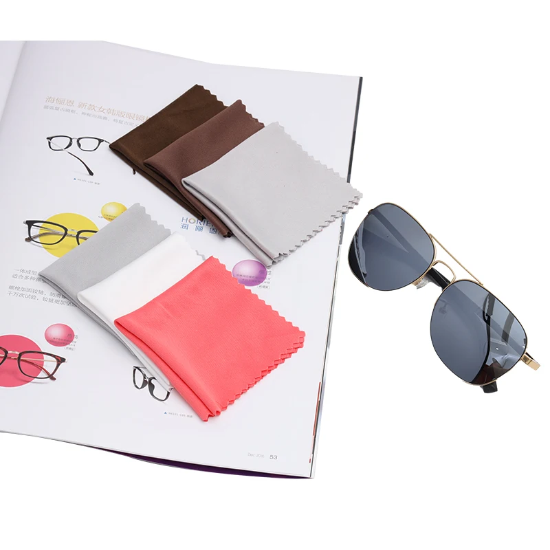 Дешевая Серебристая полировальная ткань из микрофибры с логотипом