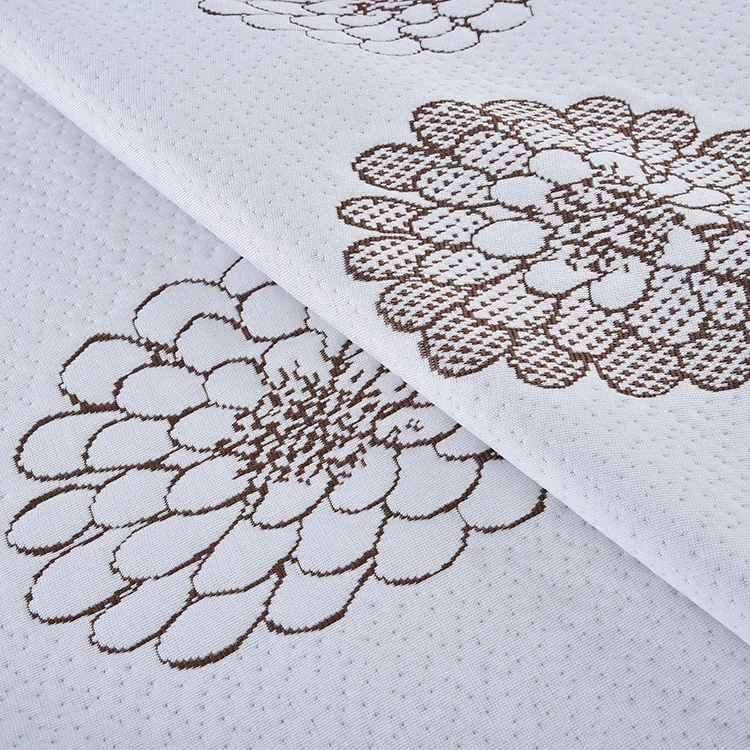 Copper Aloe Vera Knit 100% Polyester Ticking Bedding Poly Cotton Jacquard Mattress Fabric