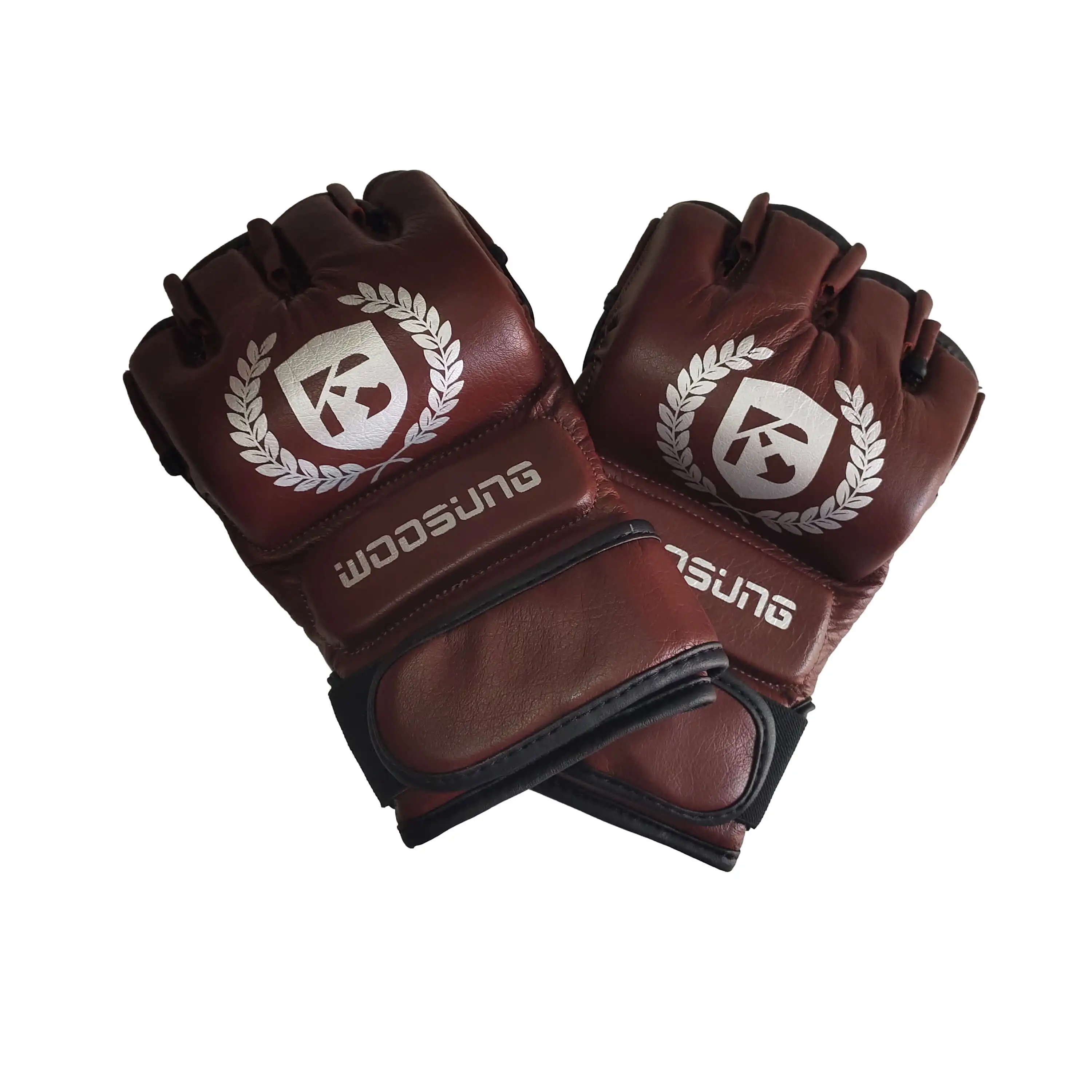 Wholesale mma gloves leather custom professional logo design your own mma gloves
