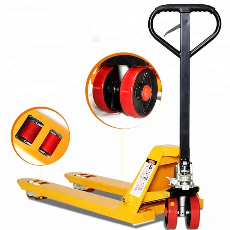 Hand pallet truck china 5 ton 2.5 tons Warehouse Double Pressure Relief hand pallet truck hydraulic Hand handling trolley