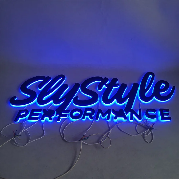 Light Color Changing RGB Backlit Sign Acrylic Letter Sign 3D Letter Lights Backlit Led Channel Letter Light