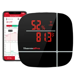 ThermoPro TP90 WiFi Digital Warehouse Indoor Thermometer Hygrometer with Max Min Records
