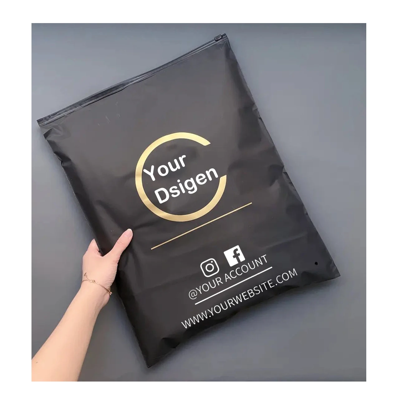 Wholesale Custom Printed Ziplock Frosted Plastic Slider PE Zipper Bag for Swimwear Cosmetic Underwear Clothing Packing Storage