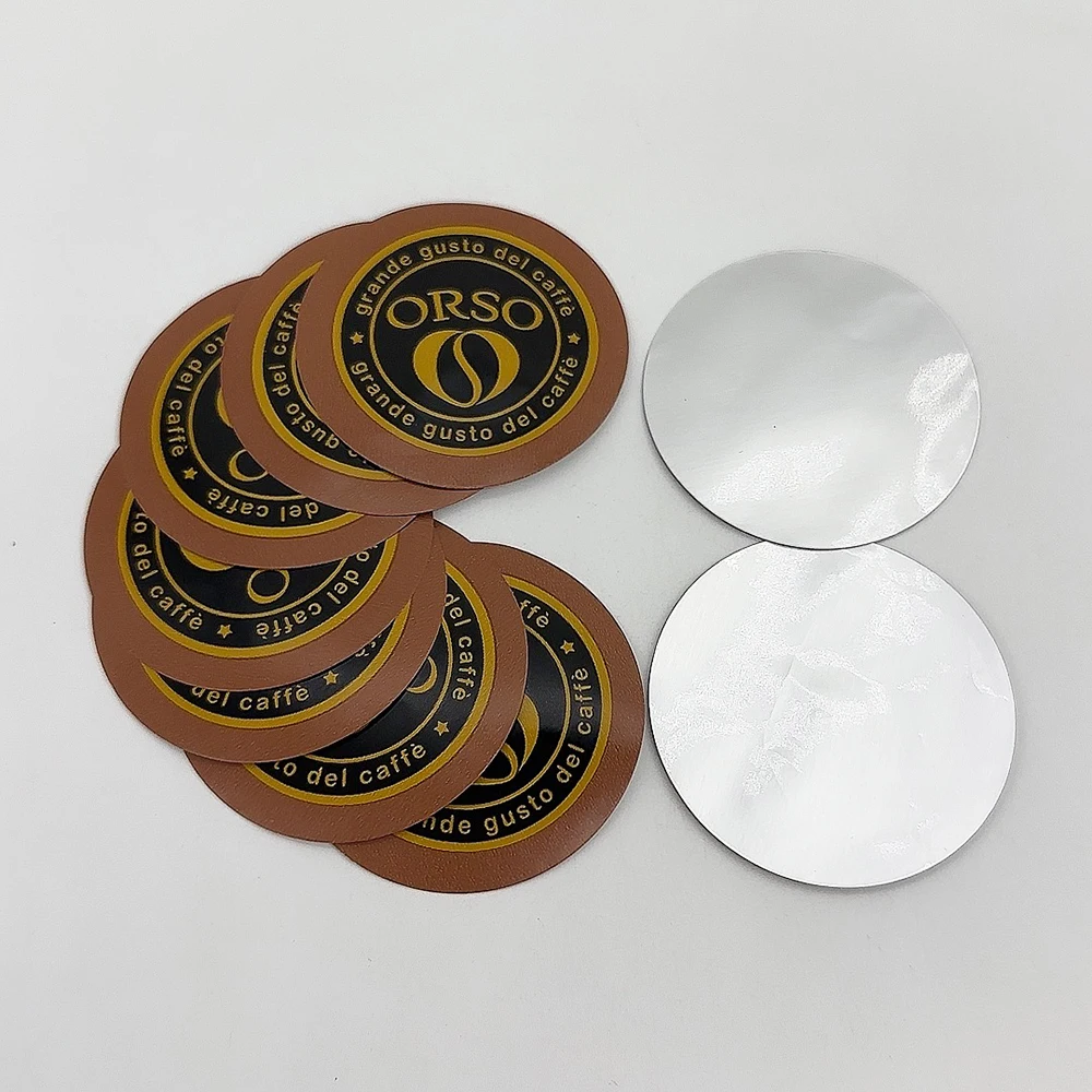 Fantasy Factory Custom Disposable Yogurt Bowl Coffee Capsule Die Cut Sealing Lids Aluminum Foil Sealing Film Cover