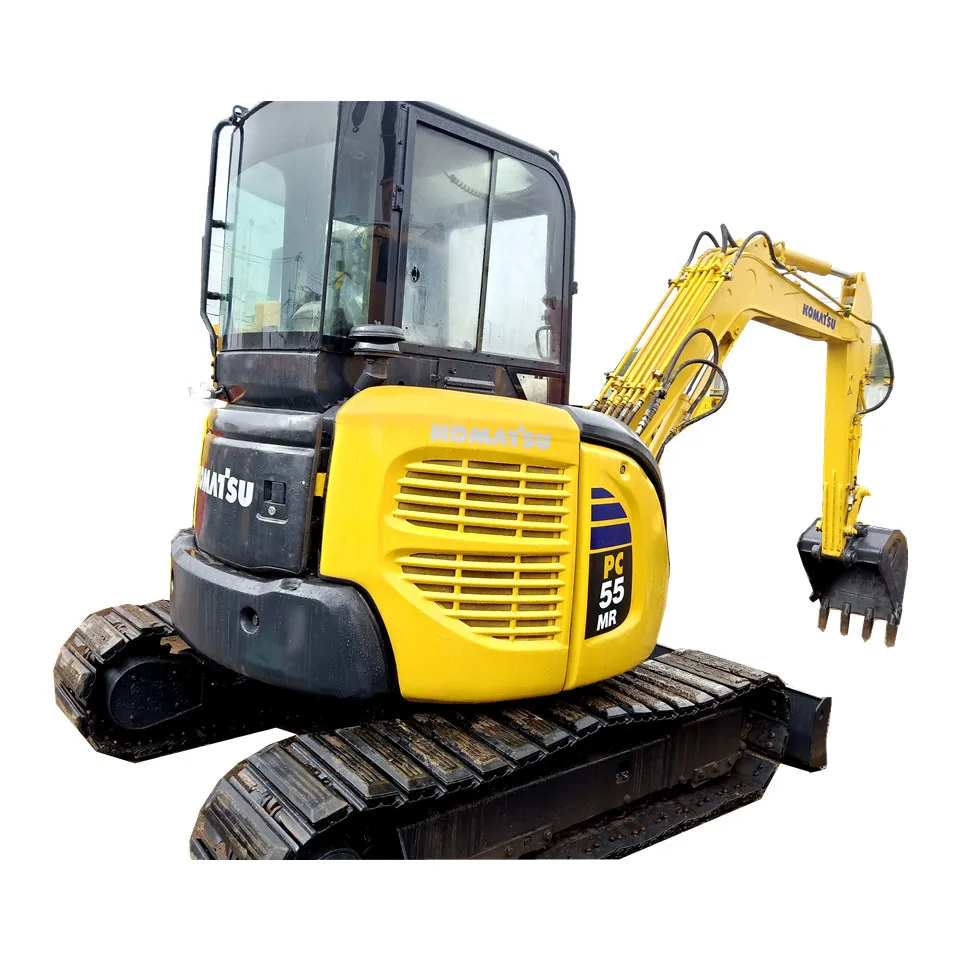 Japan made used Komatsu PC55MR-2 mini excavator used pc55/pc01/pc15 crawler excavator wholesale with spare parts