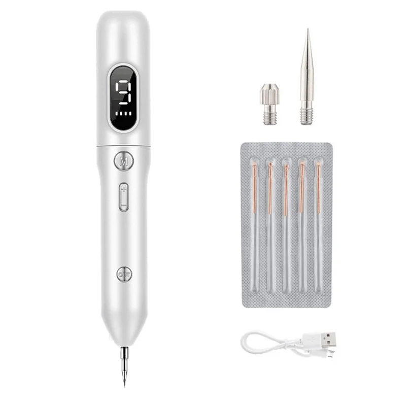 Electric Plasma Pen Freckle Remove Pen Mole Wart Spot Remover Blue Light Beauty Home Use Device Portable Rechargeable