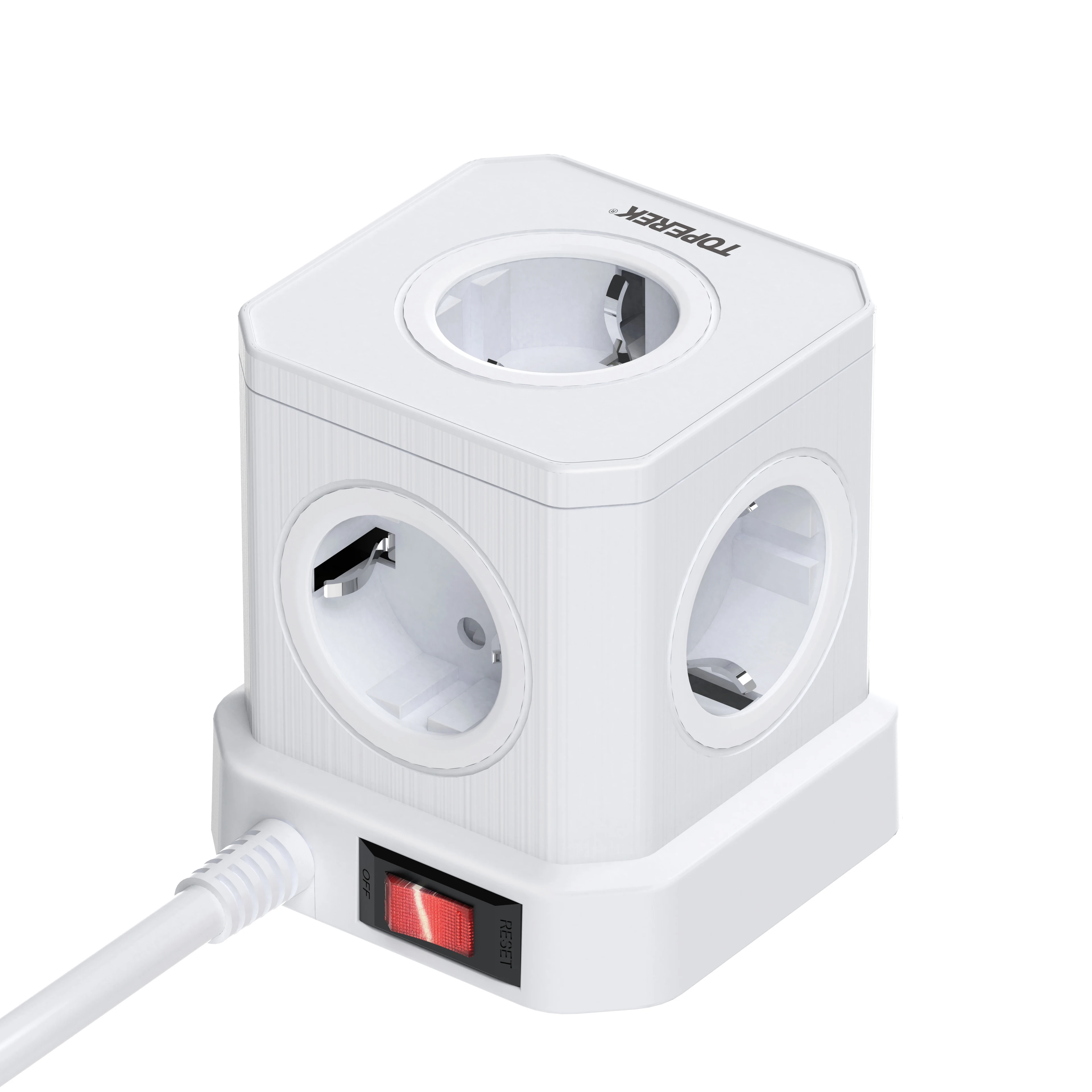 High Quality Desktop Power Smart Office Cube Tower Socket EU Power Outlet with PD fast charging