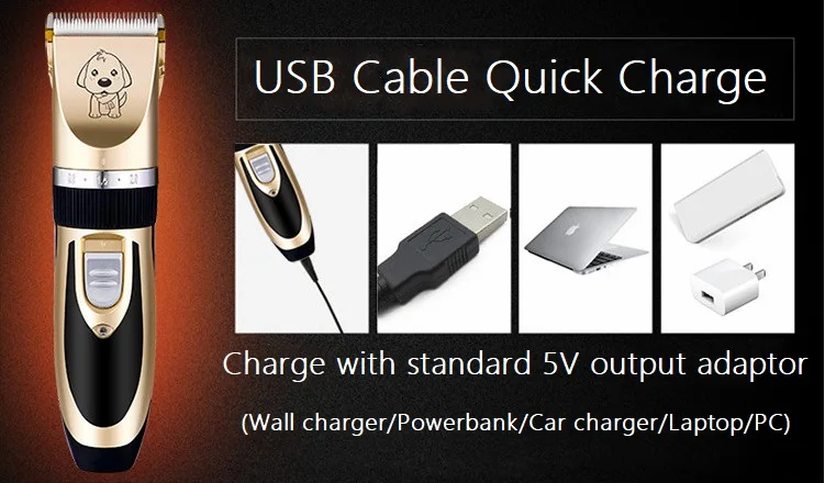  USB хит продаж мощный триммеры для собак беспроводная профессиональная перезаряжаемая машинка стрижки кошек и других